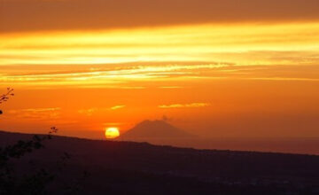 Il tramonto sullo Stromboli